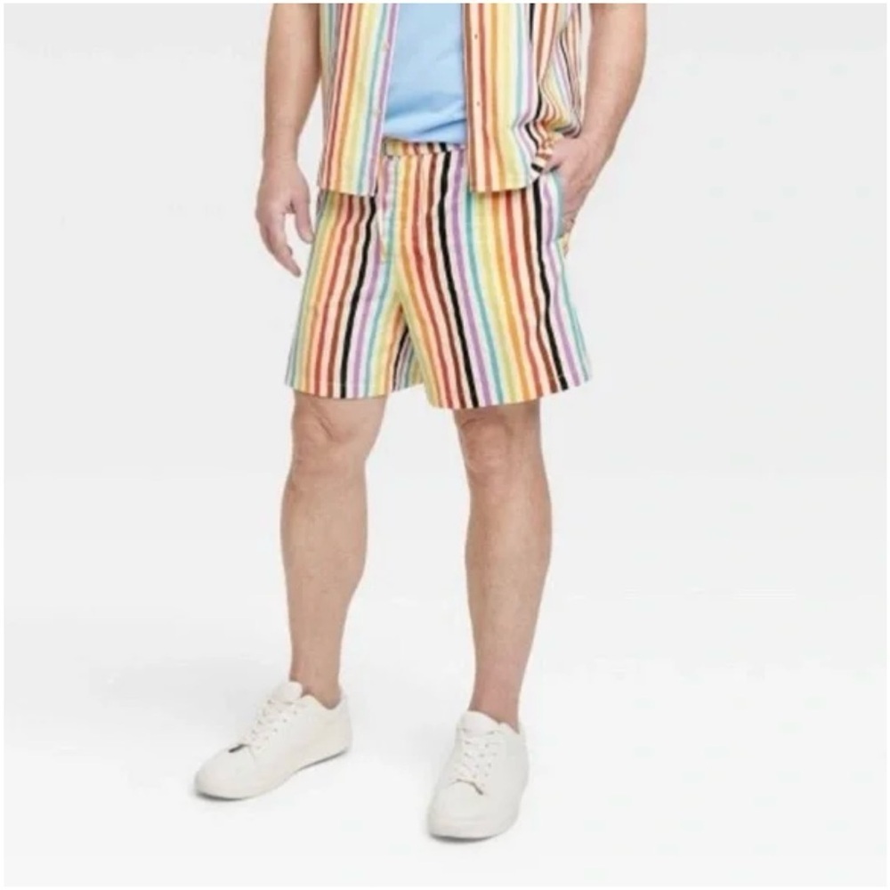 Target Pride Collection Adult Rainbow Athletic Shorts
Striped unisex